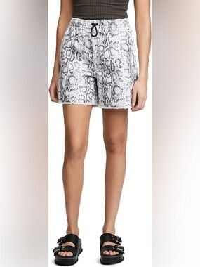 ALEXANDER WANG Denim Python Print
Jogger Shorts, Size L